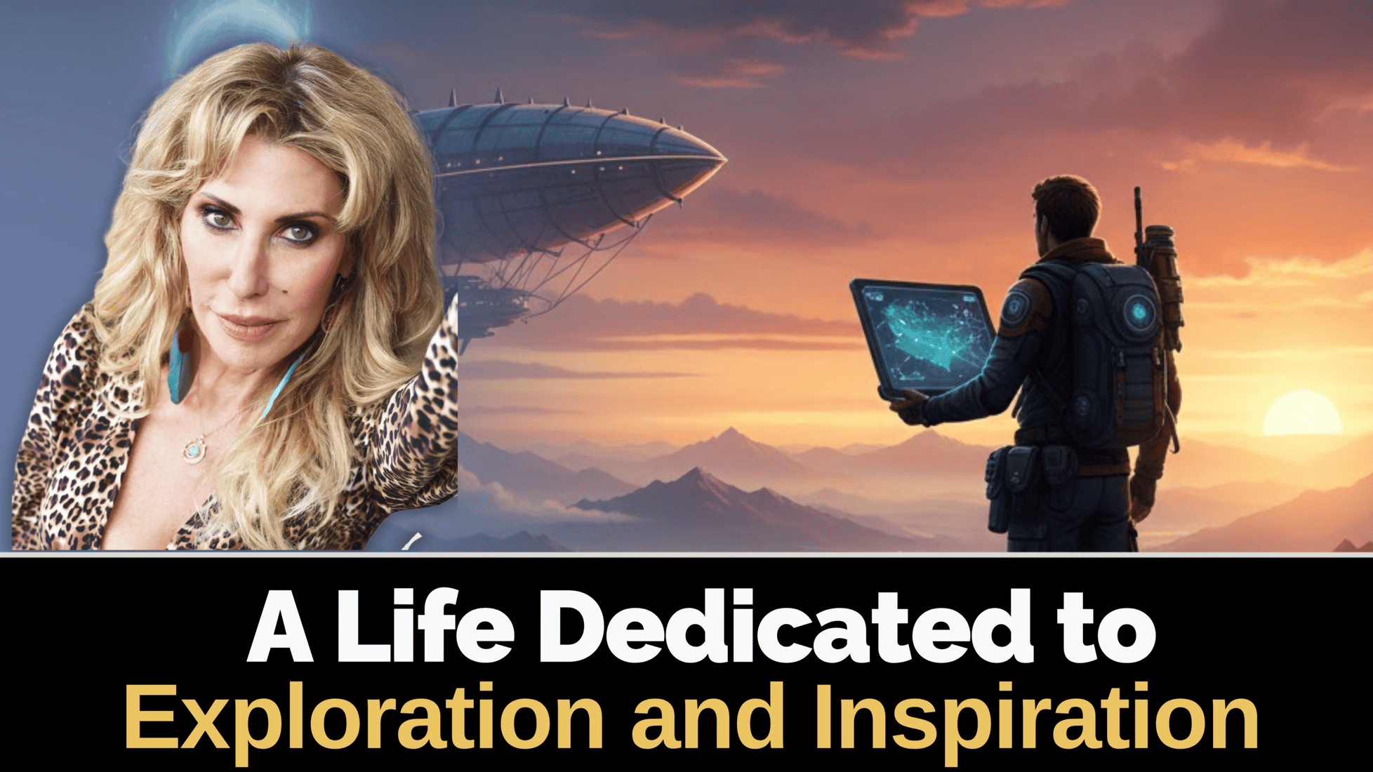 ALT: Attendee at New Living Expo exploring futuristic tech and wellness innovations for personal growth.
