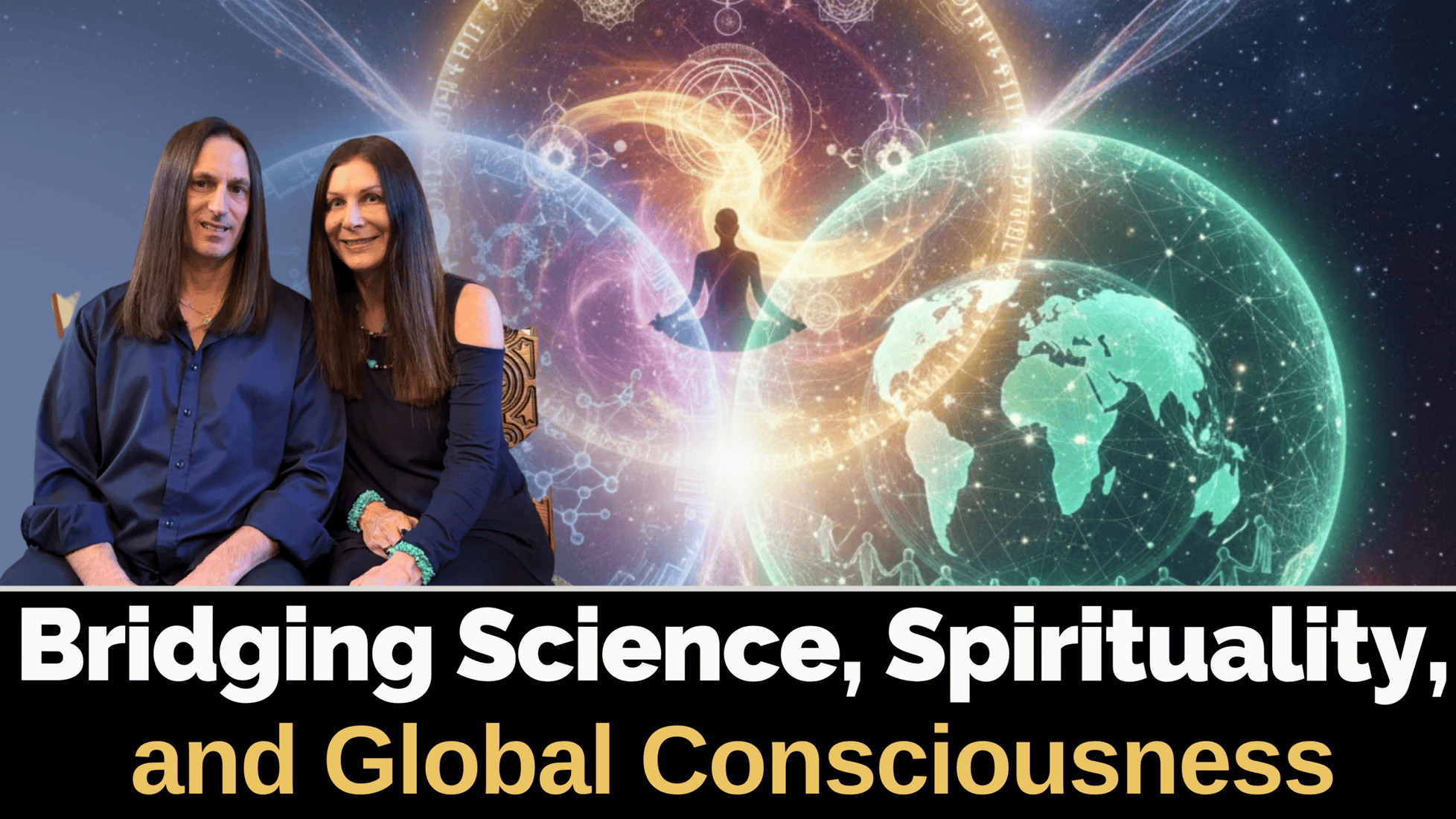 Vibrant cosmic energy, global consciousness, and spiritual awareness at the New Living Expo.